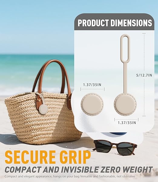 Magnetic Hat Clip for Travel on Bag, Silicone Hat Clip Adjustable Sunhat Holder, Beach Vacation Essentials