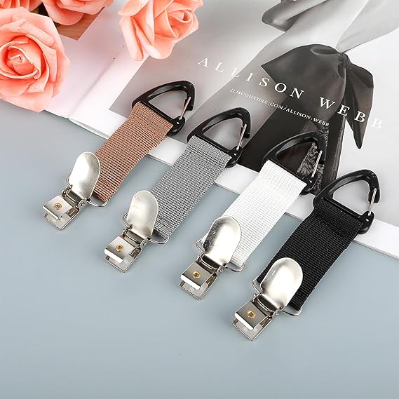 4Pcs Travel Hat Clip Elastic Hat Holder for Purse Hands-Free Bag Accessory for Traveling Bags Backpacks Purses Luggage Outdoor Travel Accessory