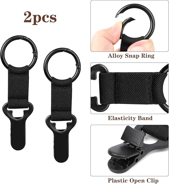 Hat Clip for Travel on Bag - 2 Pack, Vacation Beach Cruise Essentials Accessory for Travel Handbag Backpack Luggage