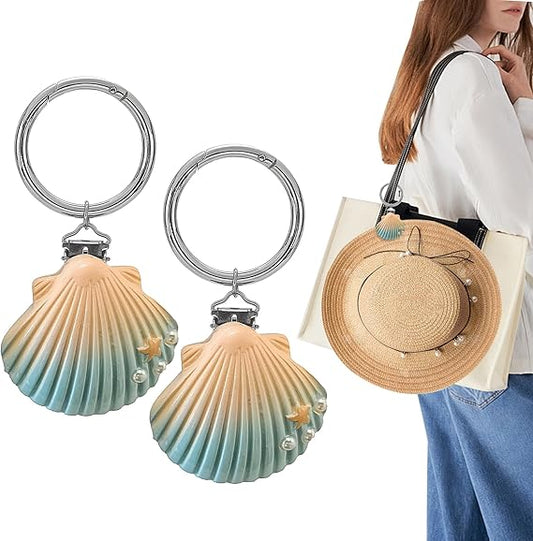 2Pcs Hat Clip for Travel on Bag - Essentials Accessory for Handbag Backpack Luggage Purse Travel