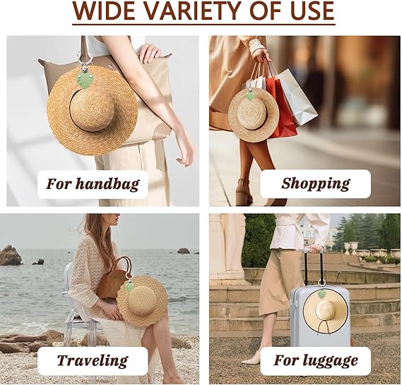 Hat Clip for Travel - Hat Holder Hanger Carrier for Hanging on Luggage Bags, Cruise Beach Travel Accessory Essentials